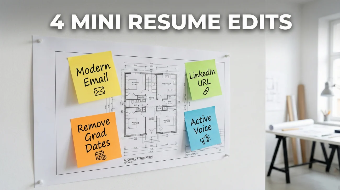 4 Resume Edits To Look Modern
