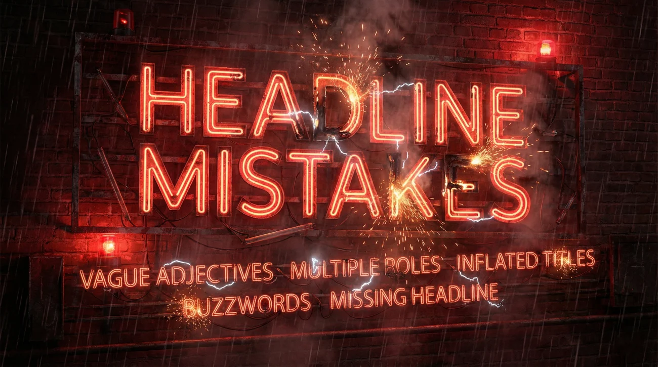 Common Resume Headline Mistakes