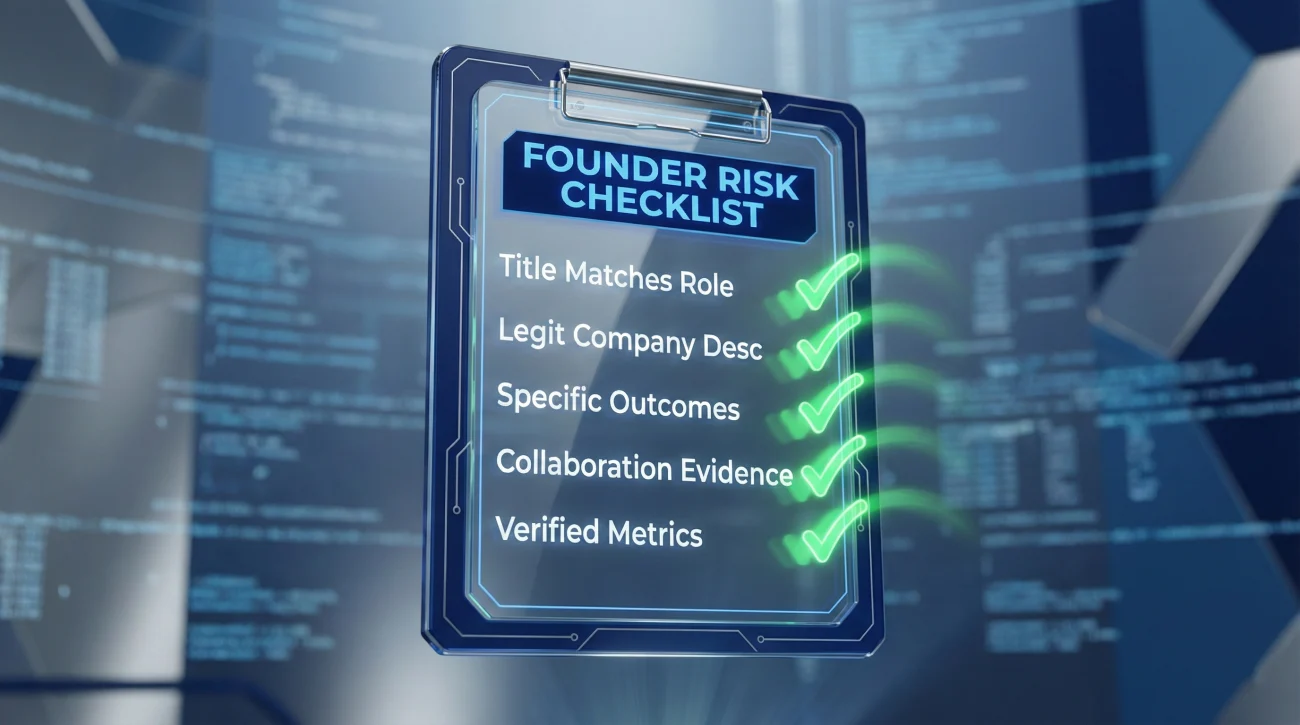 Founder Resume Risk Audit Checklist