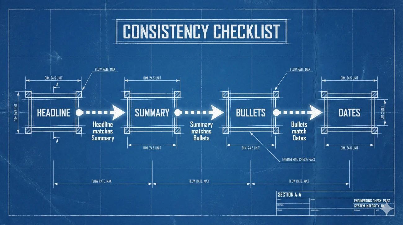 Resume Consistency Checklist