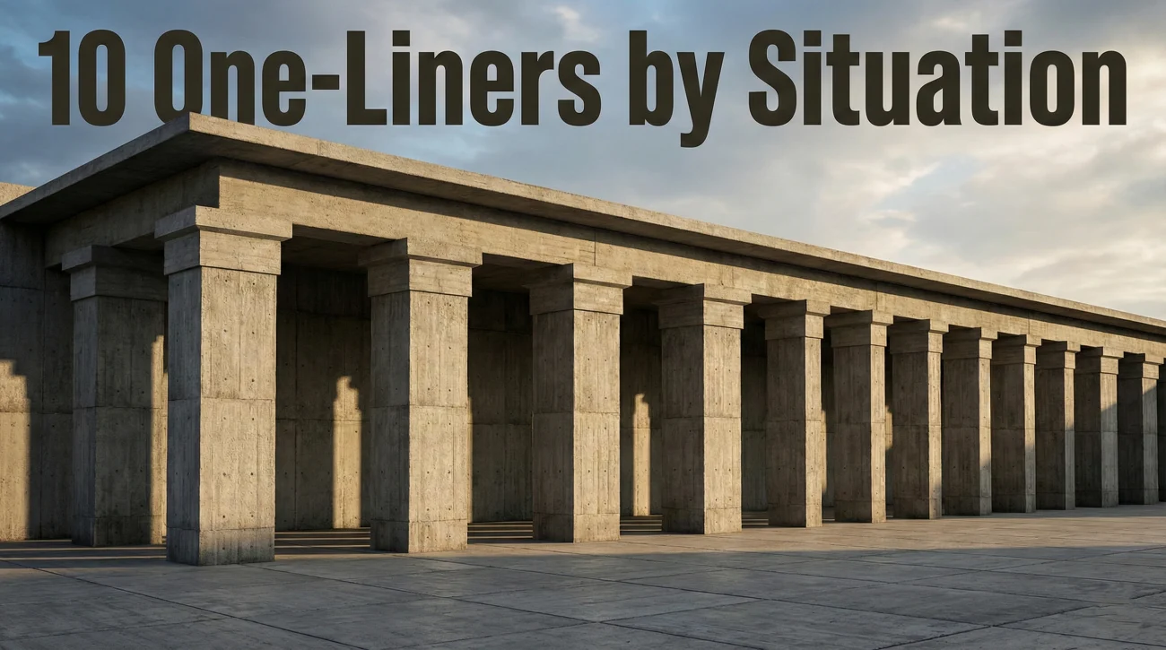 10 Stable One Liners By Situation