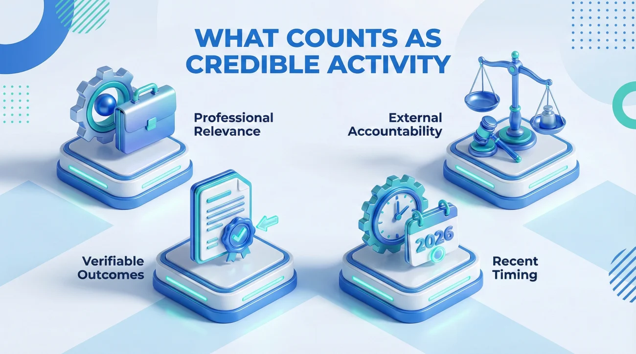 Credible Professional Activity Criteria