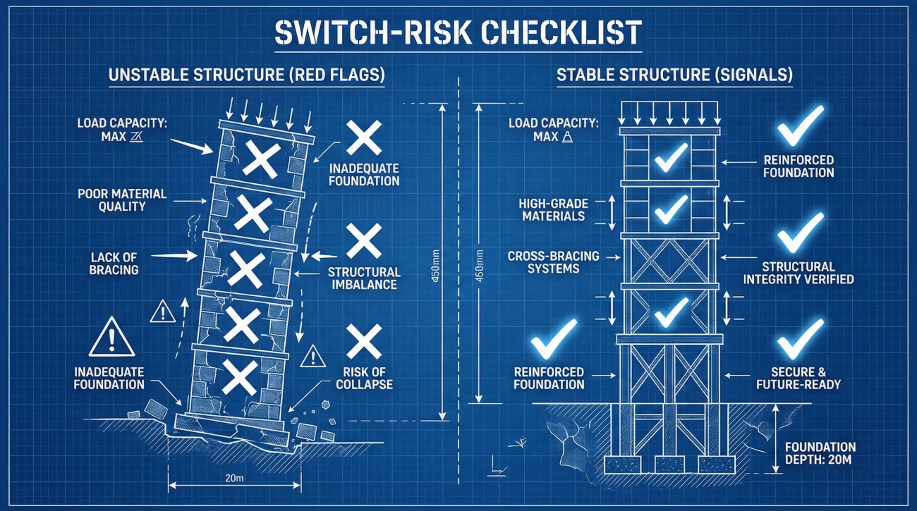 Switch Risk Checklist Red Flags Vs Prepared Signals