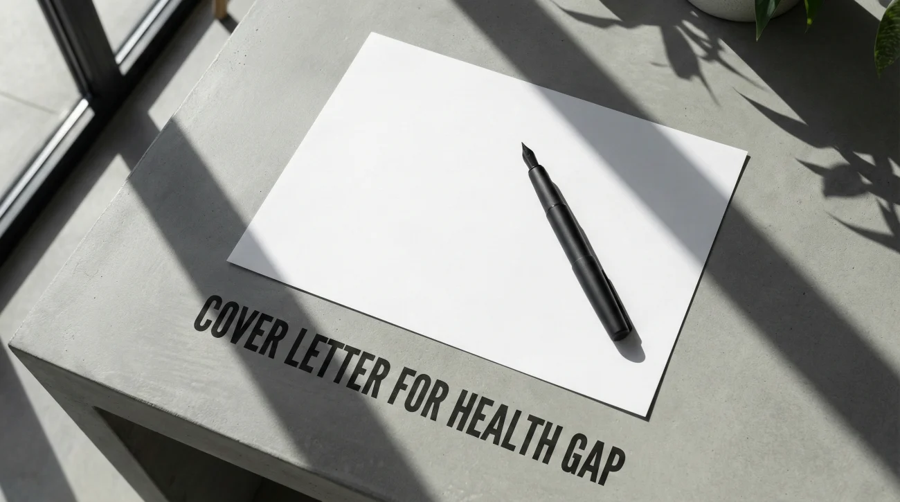 Cover Letter Explaining Employment Gap For Health Reasons