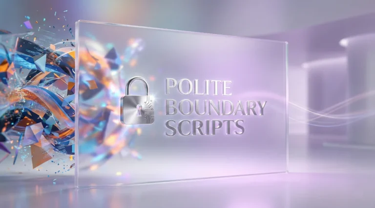 If They Push for Details: Polite Boundary Scripts for Health-Related Gaps