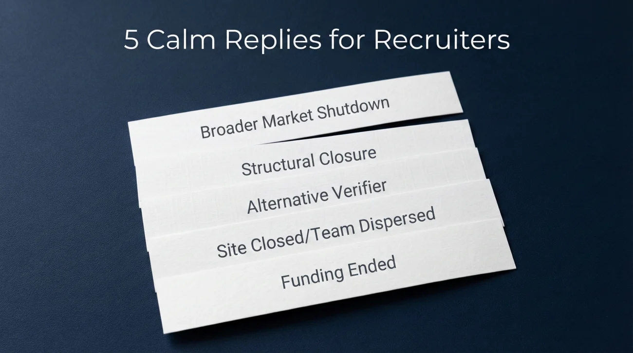 Company Shut Down: Resume Wording Plus Verification Answers That Keep It Simple 4 5 Scripts For Company Shutdown Questions
