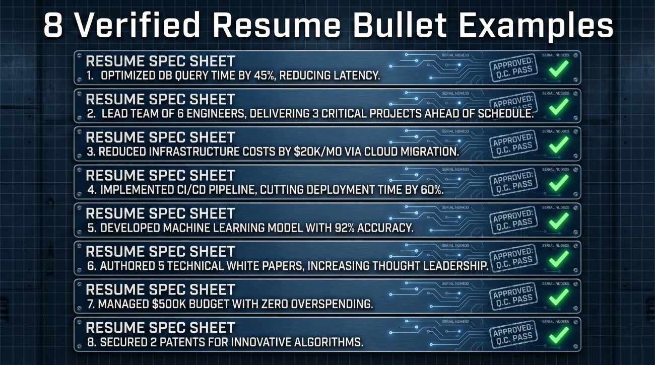 8 Resume Bullet Examples For Closure And Readiness