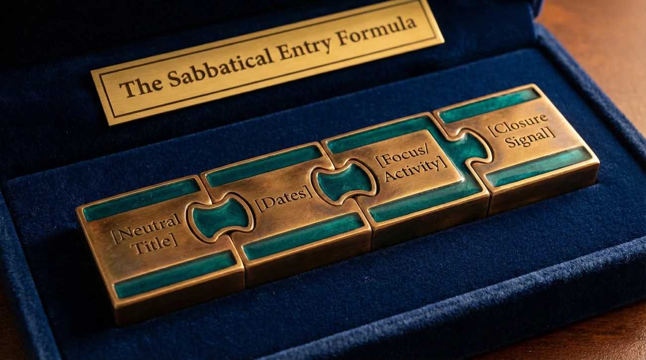 Sabbatical Resume Entry Examples: 9 Entries That Do Not Look Like a Fake Job 3 A Simple Formula For Sabbatical Resume Entries