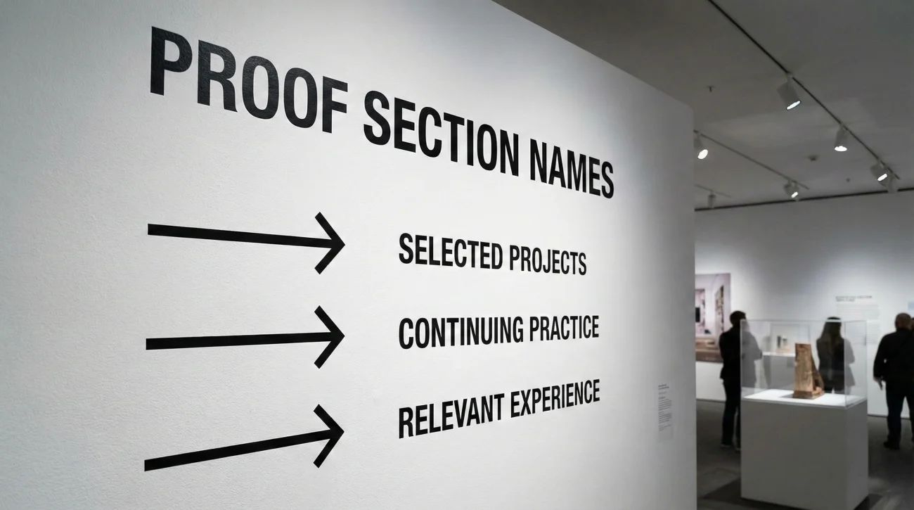 What to Put on a Resume After Years Unemployed: Proof Artifacts That Recruiters Trust 4 Resume Proof Section Names Gallery