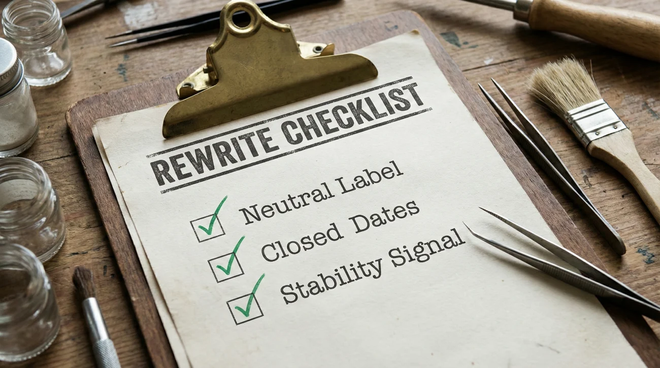 Resume Rewrite Checklist