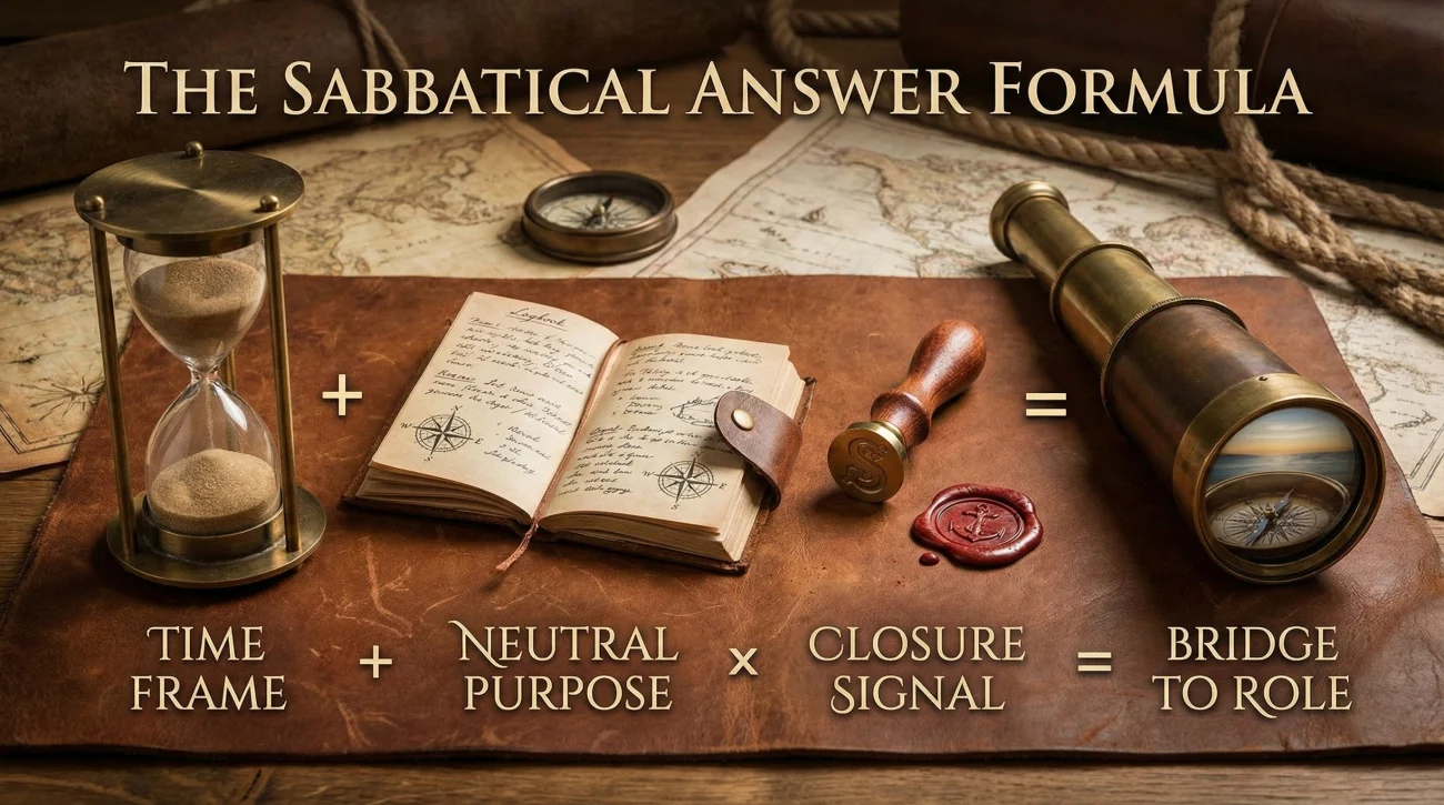 The Four Part Formula For Sabbatical Answers