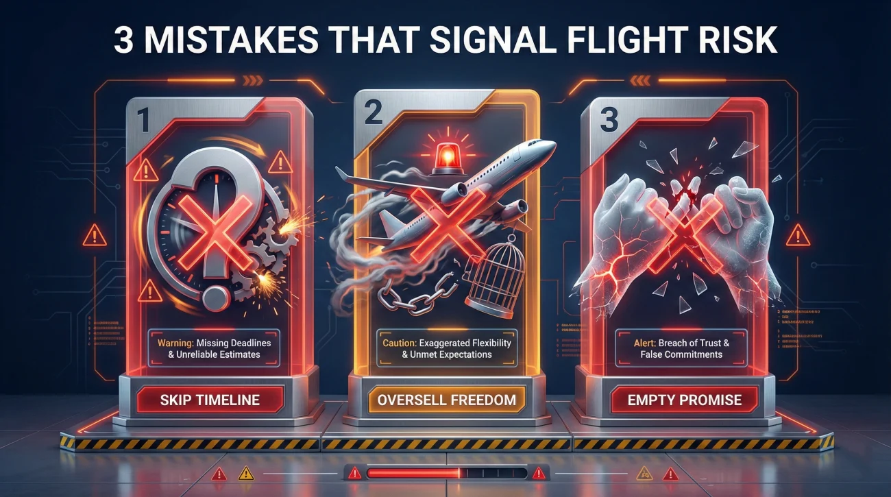 The Three Mistakes That Signal Flight Risk