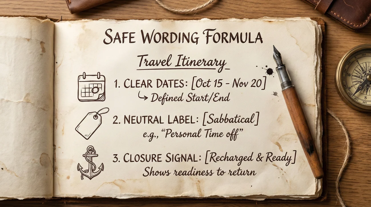 Travel Gap Wording Formula