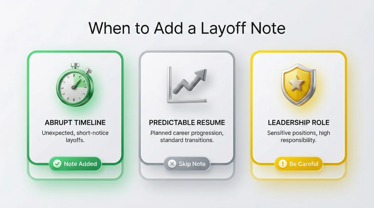 When To Add A Layoff Note Infographic