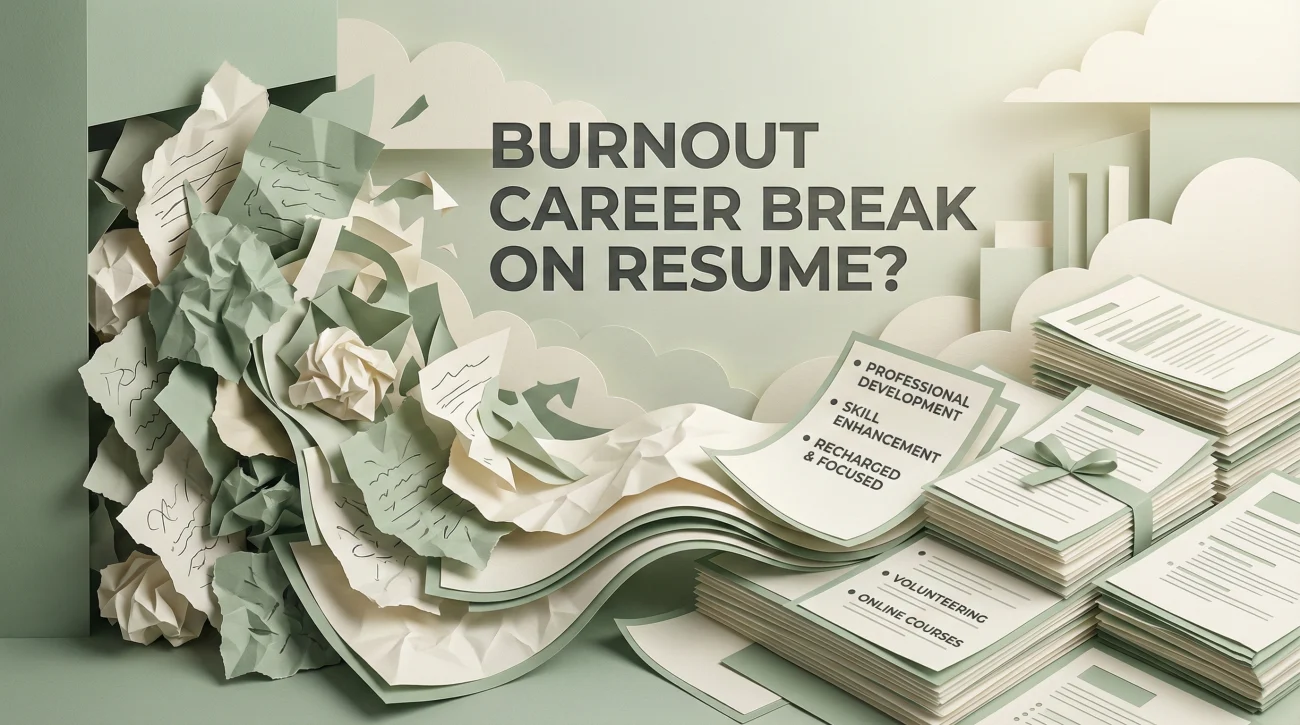 Burnout Career Break On Resume Wording