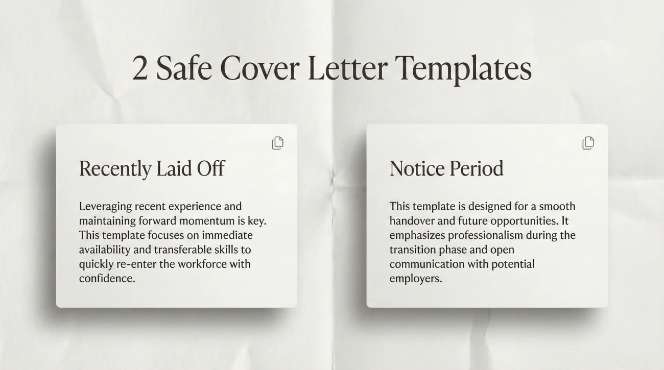 How to Explain a Layoff in a Cover Letter: One Paragraph That Removes Doubt 3 2 Cover Letter Templates For Layoff Scenarios