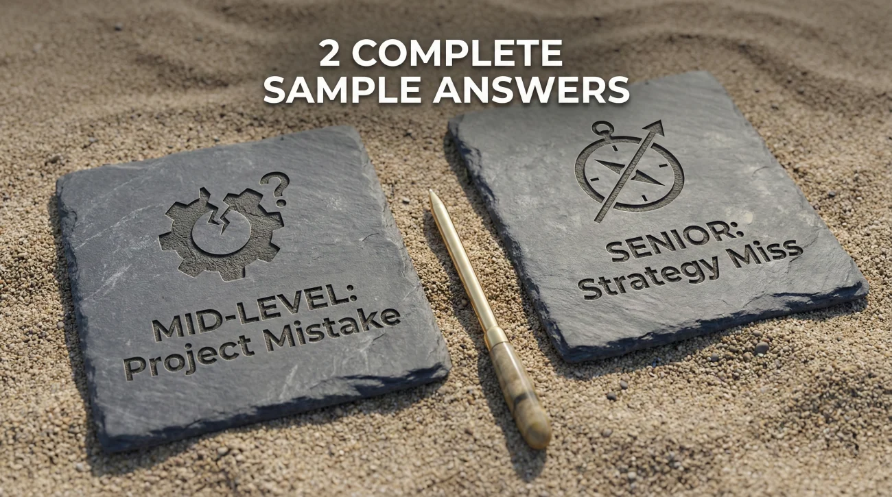 2 Sample Answers For What Did You Do Wrong