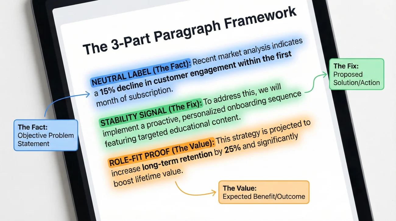 3 Part Framework Cover Letter Structure Metro Train