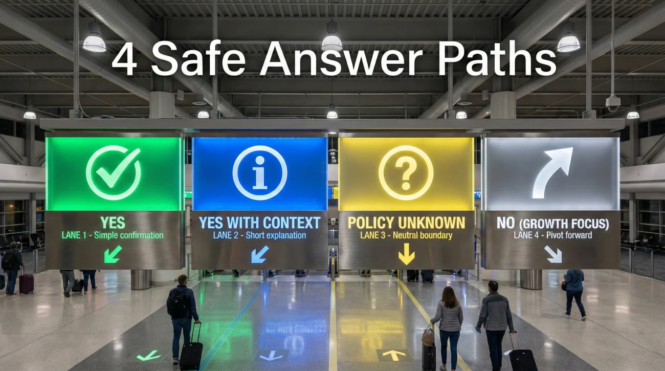 4 Answer Options For Rehire Eligibility Infographic