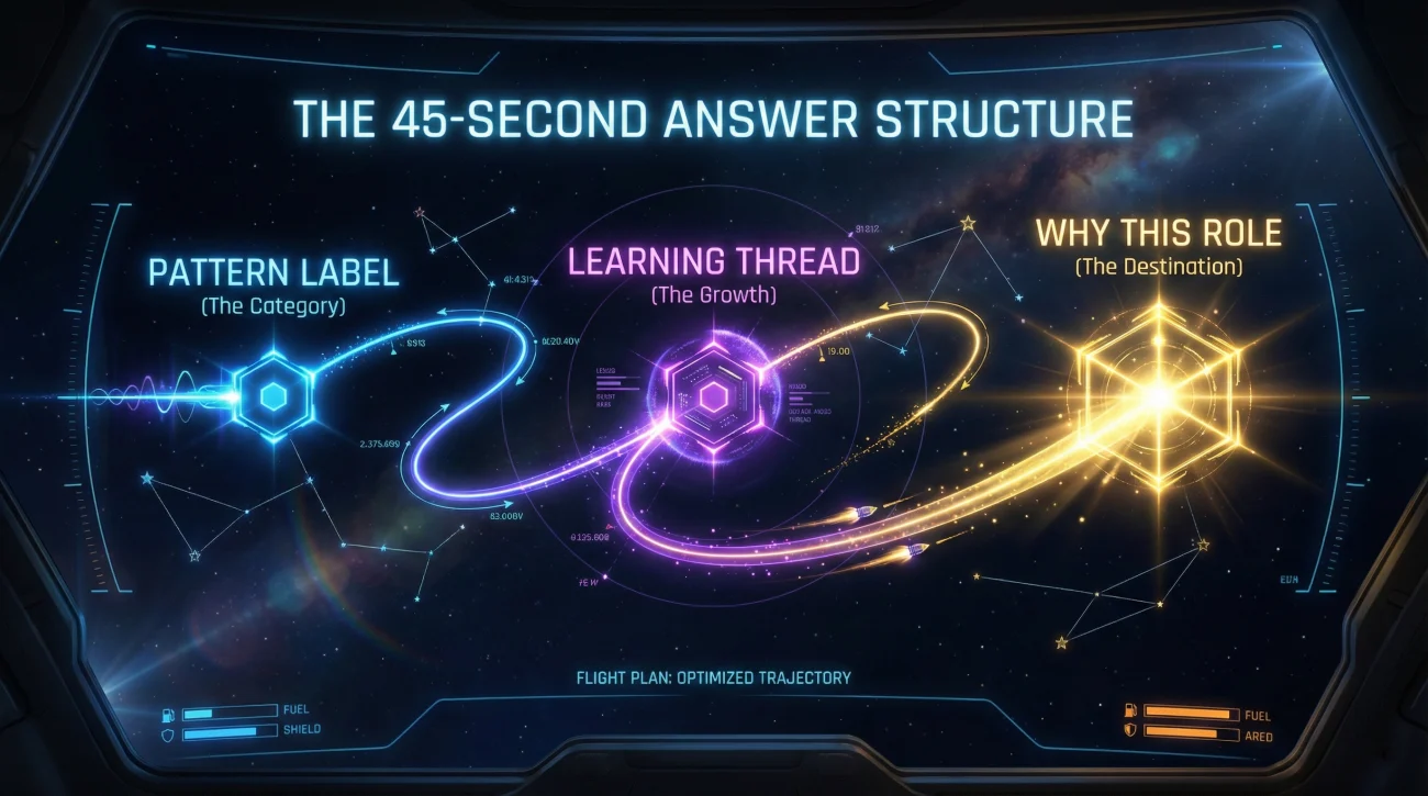 45 Second Job Hopping Answer Structure Infographic