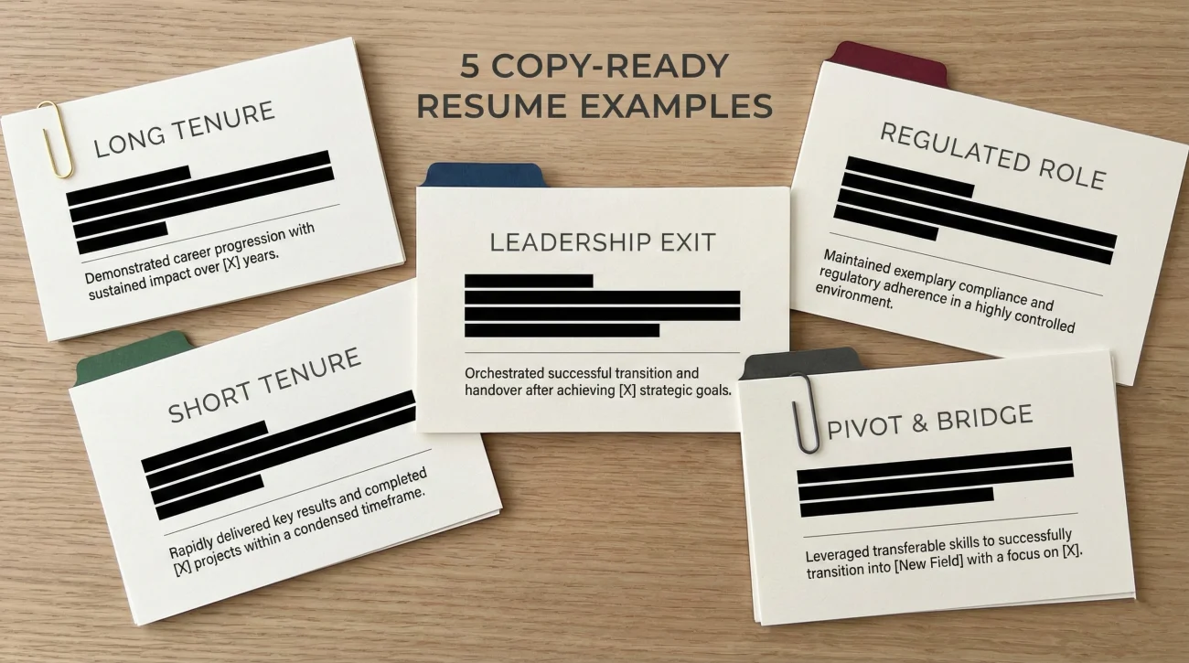 5 Resume Examples For Fired Candidates