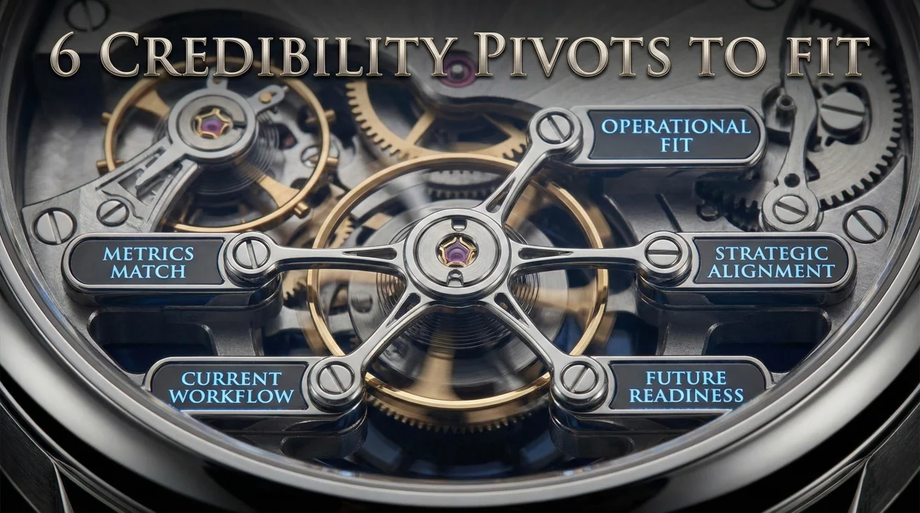 6 Credibility Pivots For Interviews Infographic