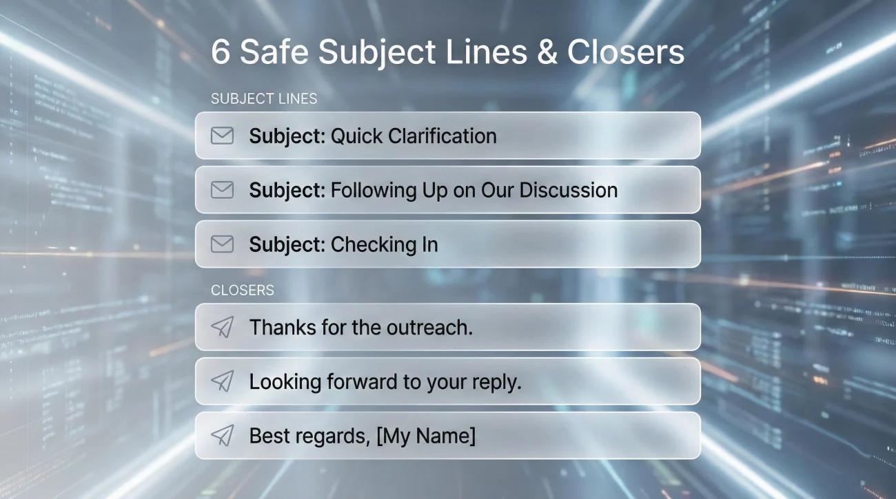 Recruiter Asked About the Layoff: 3 Replies That Keep Momentum 3 6 Email Subject Lines And Closers For Layoff Replies