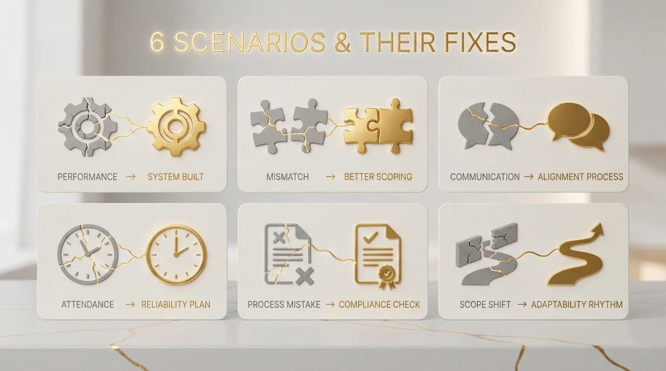 6 Fired Scenarios And Fixes Infographic
