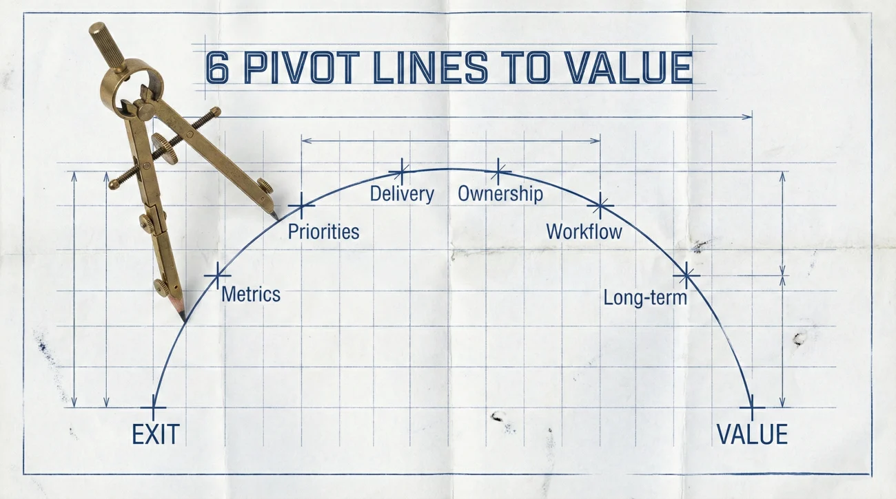 6 Pivot Lines To Value Blueprint Infographic