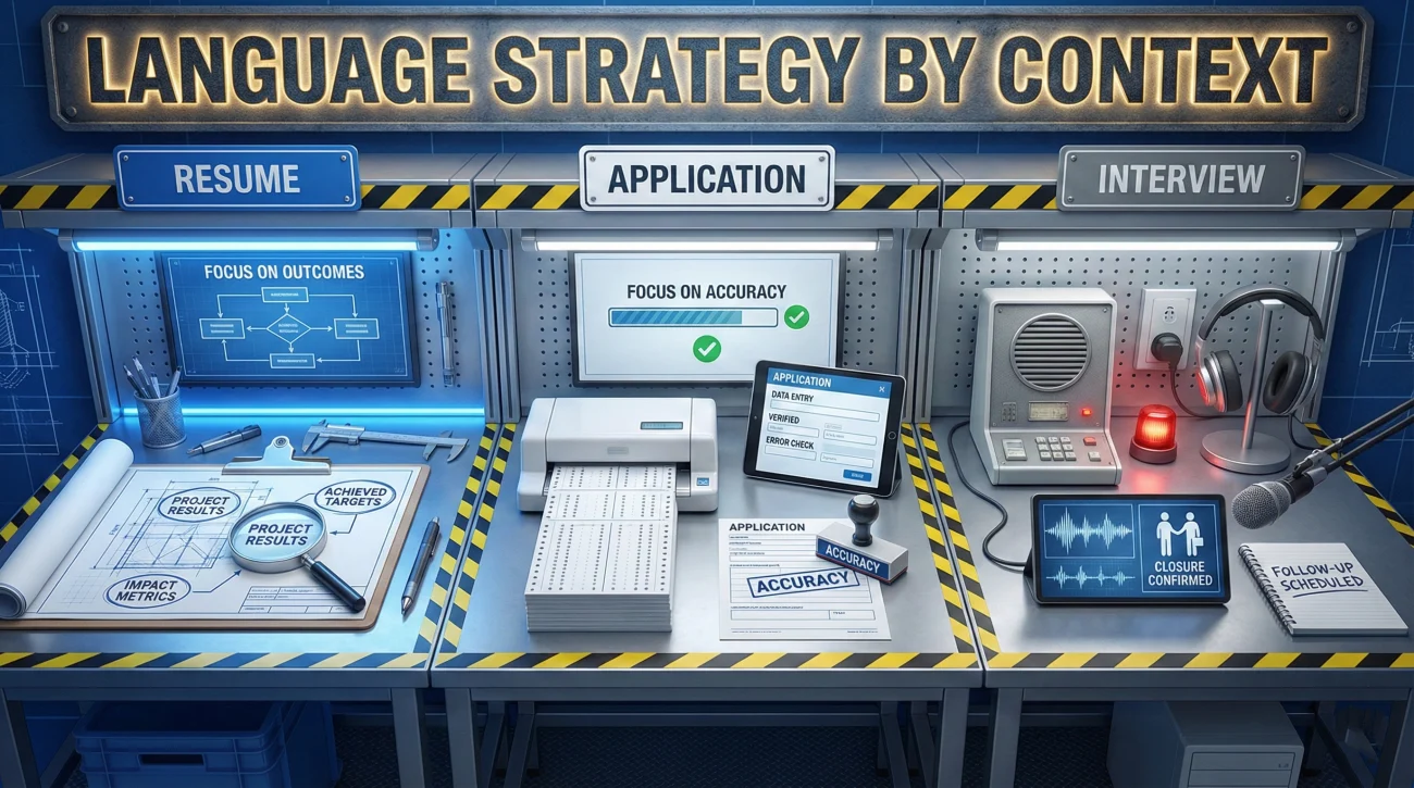 Resume Vs Application Vs Interview Language Strategy