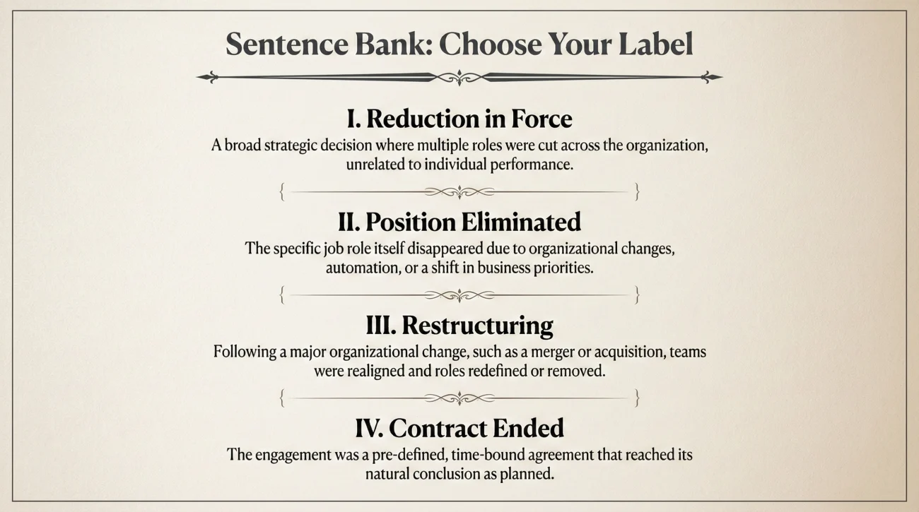 How to Explain a Layoff in a Cover Letter: One Paragraph That Removes Doubt 4 Sentence Bank For Layoff Labels In Cover Letters