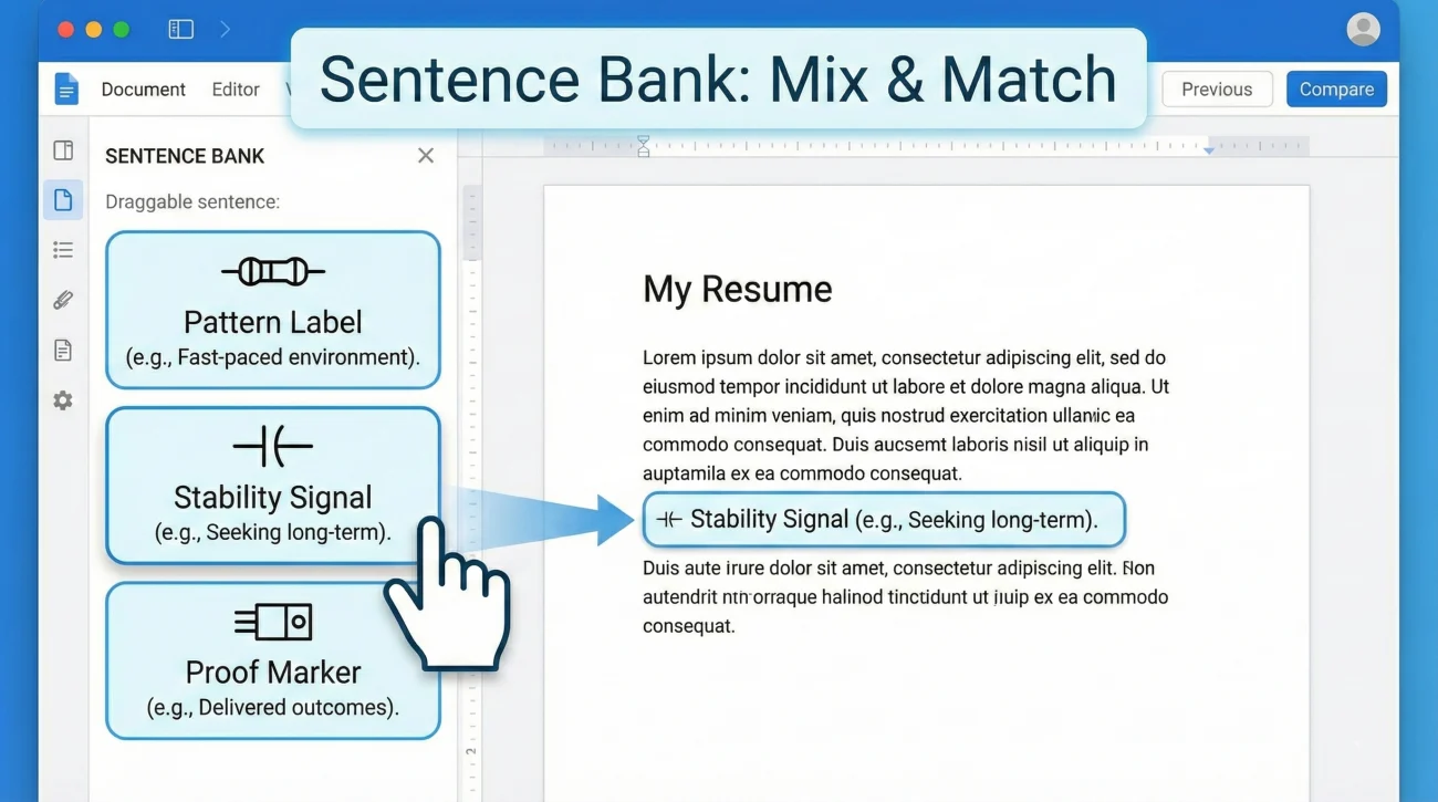 Sentence Bank Options Ticket Machine Style