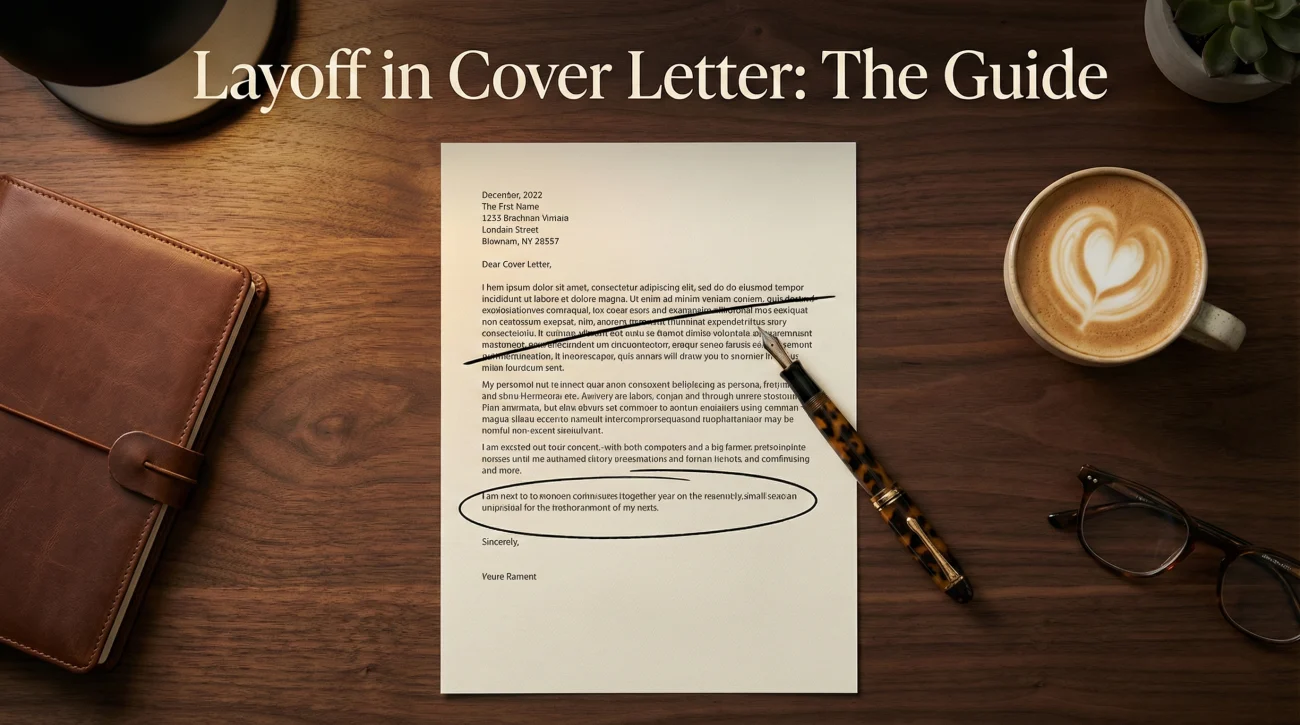 How To Explain Being Laid Off In A Cover Letter