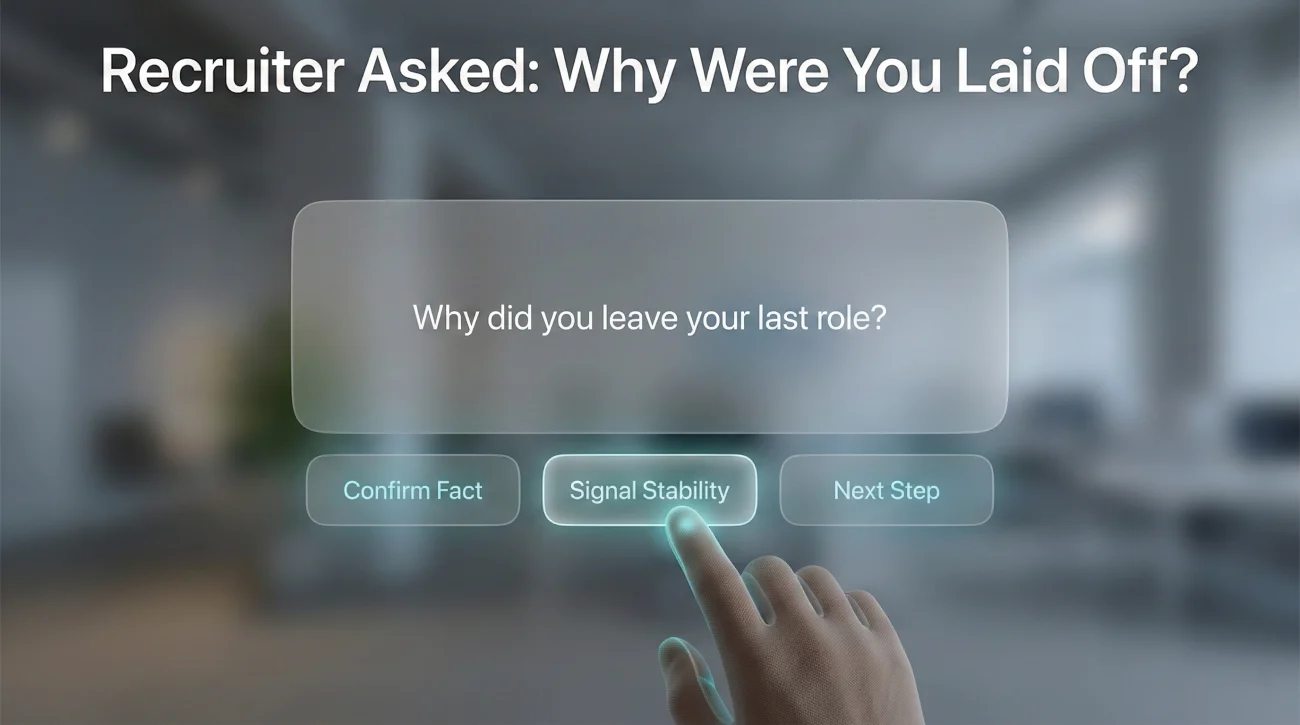 Recruiter Asked Why I Was Laid Off