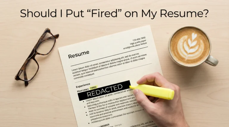 Should You Put Being Fired on Your Resume: When to Label It and When Not To