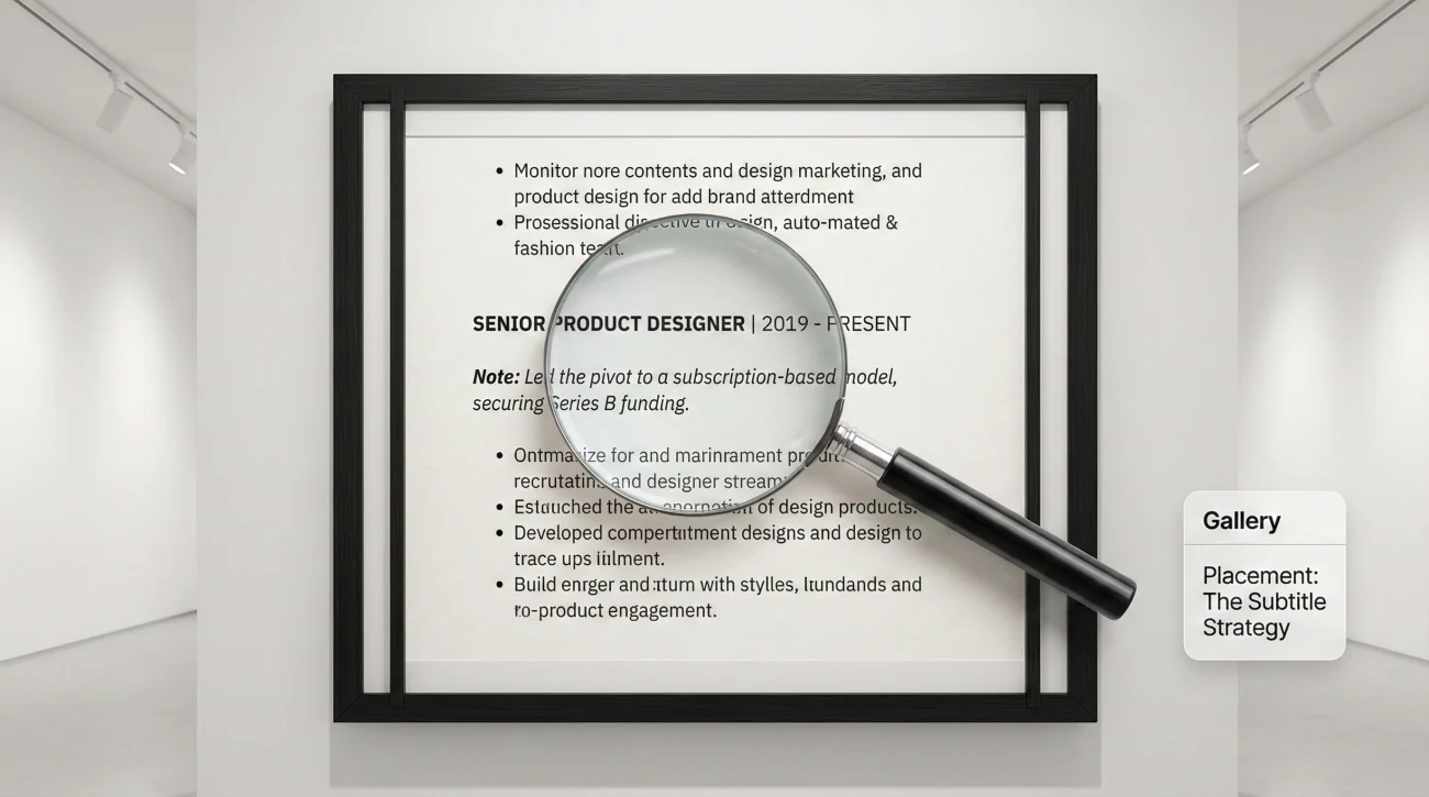 Resume Explanation Note Placement
