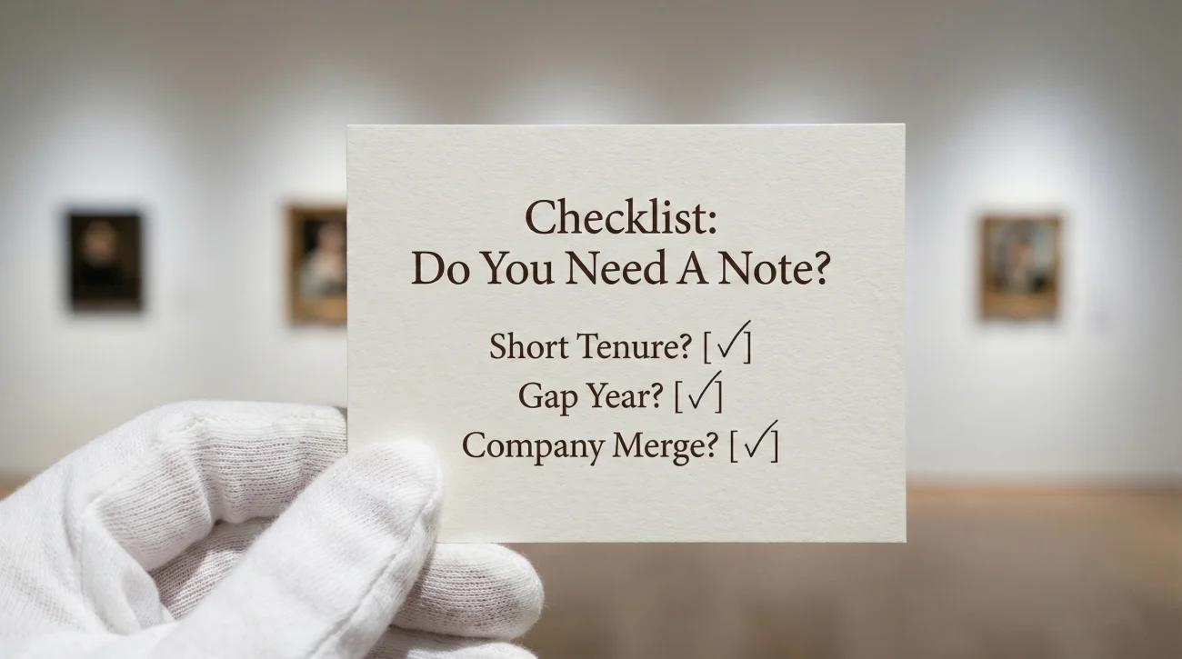 Resume Note Decision Checklist