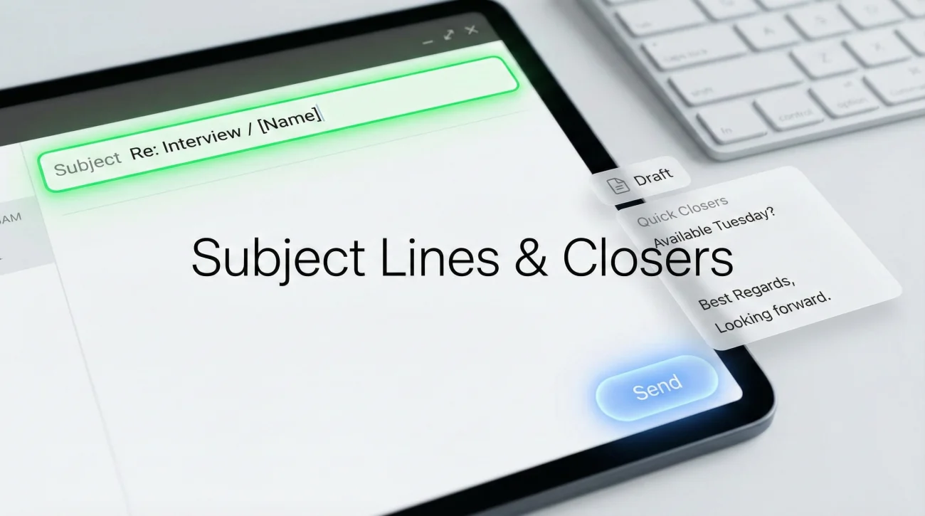Subject Lines And Closers List