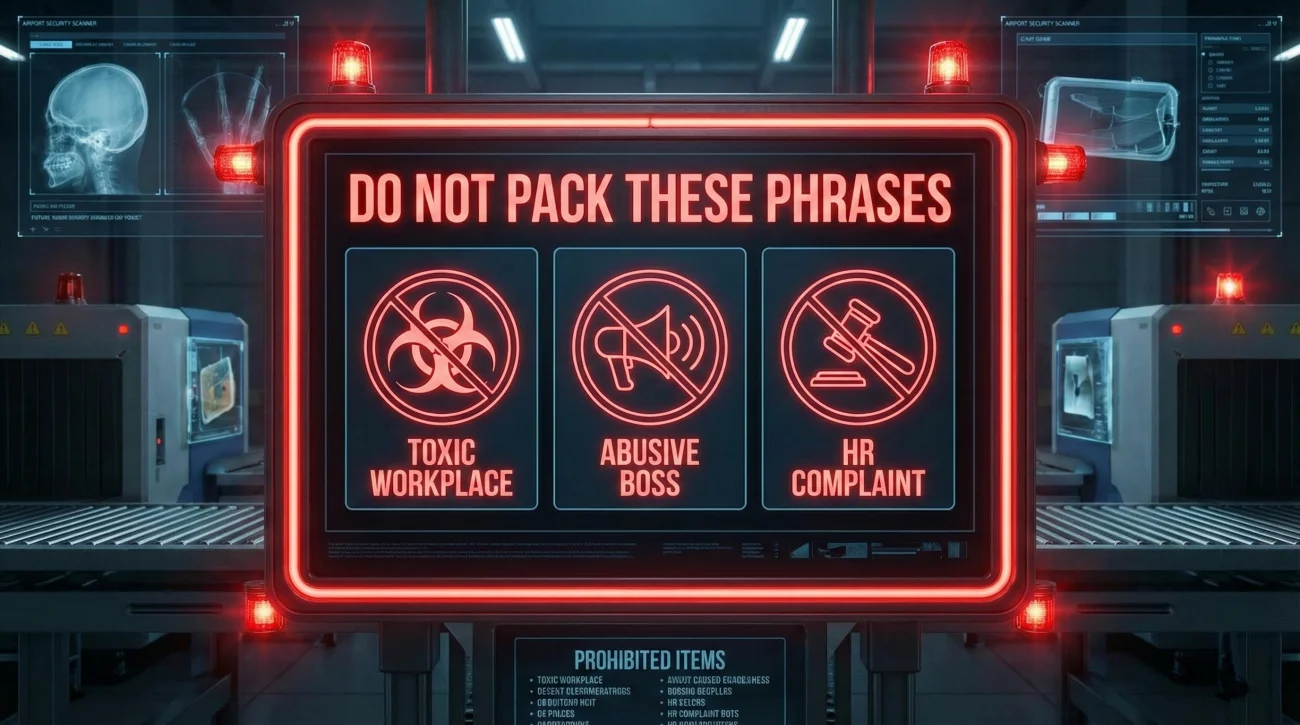 What Not To Write Prohibited Items Sign