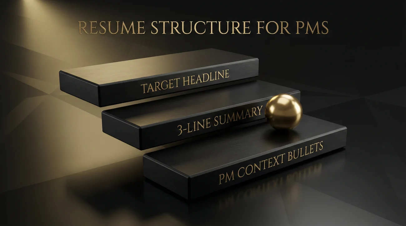 Founder To Pm Resume Structure Steps