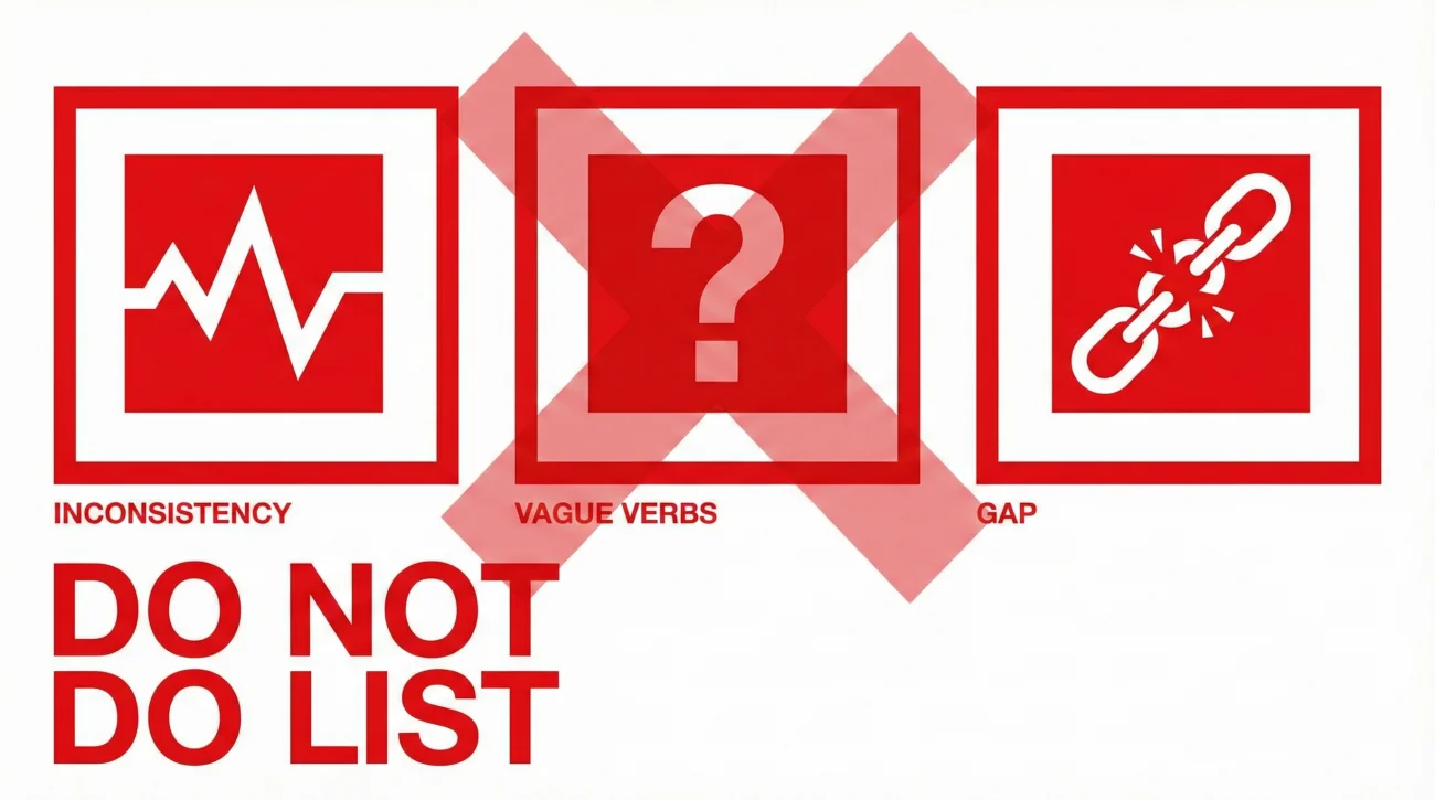 Freelance Resume Mistakes Warning