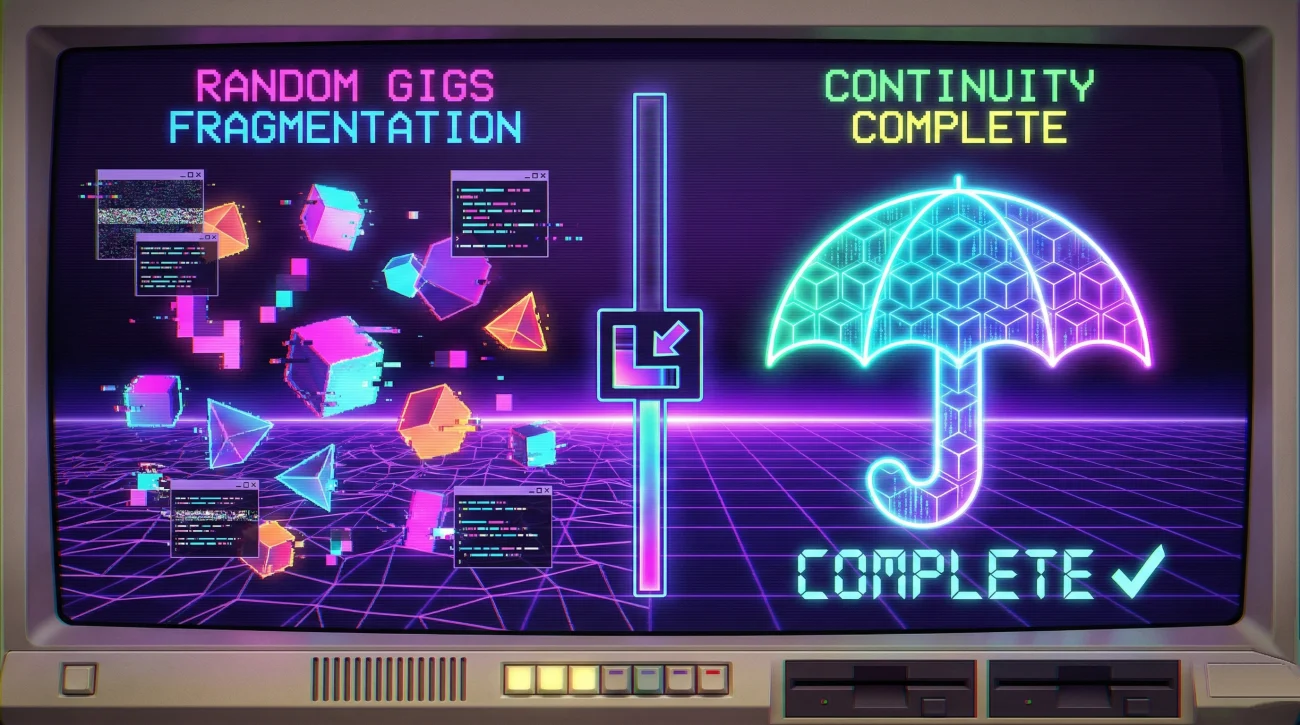 Resume Data Organization Vaporwave Defrag