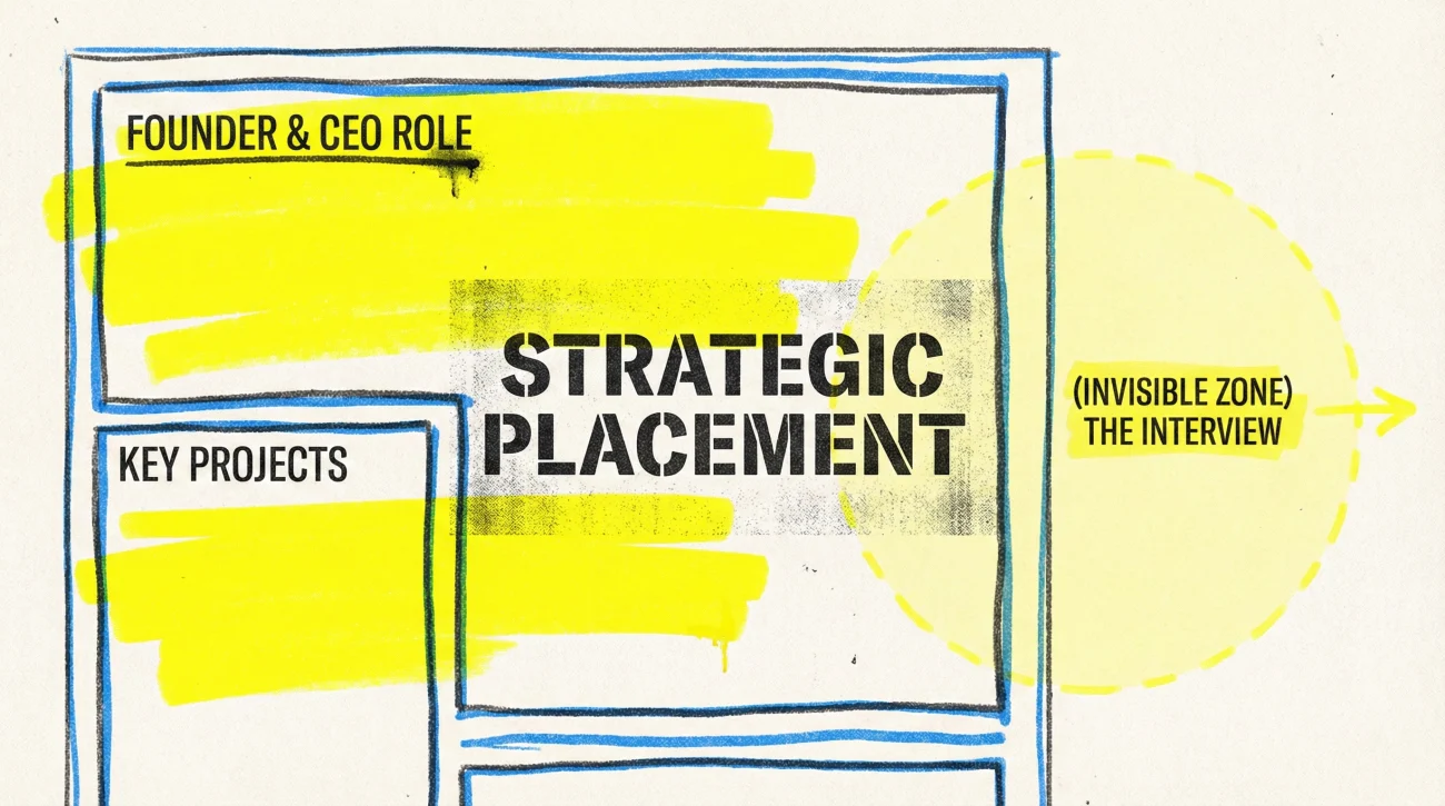 Resume Gap Line Placement Layout