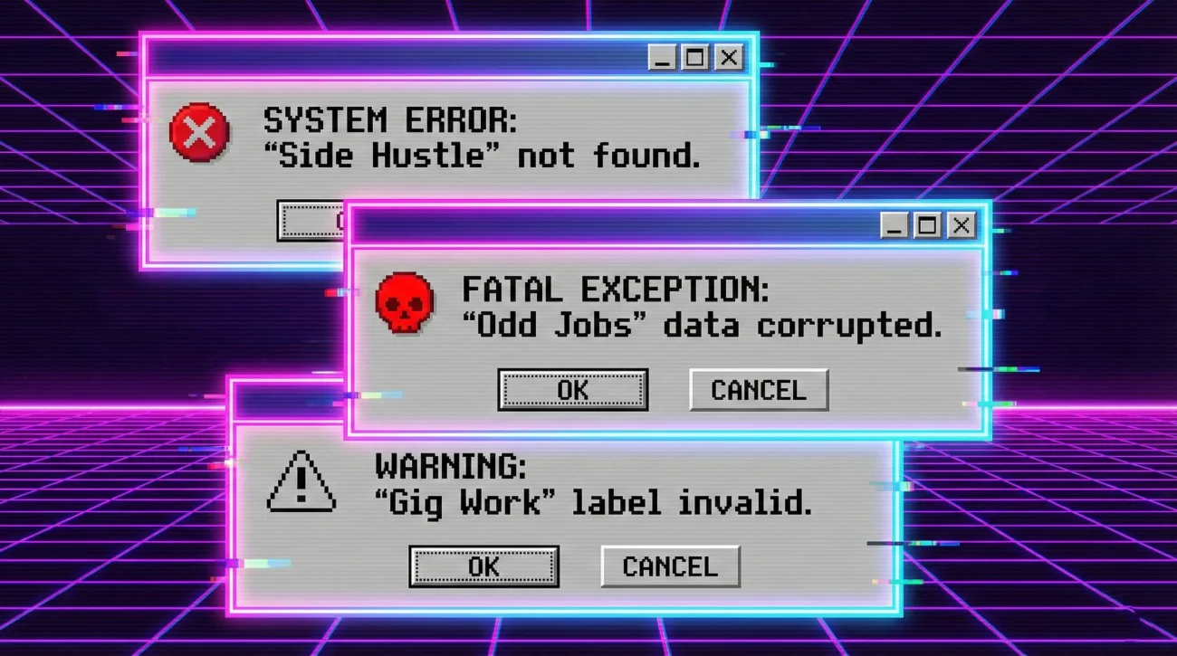 Resume Label System Errors Vaporwave