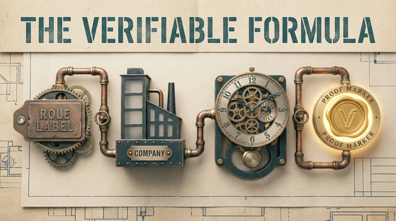 Verifiable Resume Line Formula