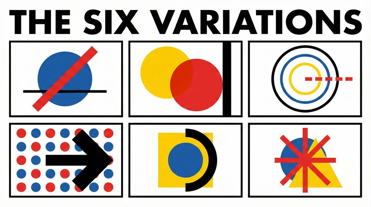 6 Answer Variations Bauhaus Grid