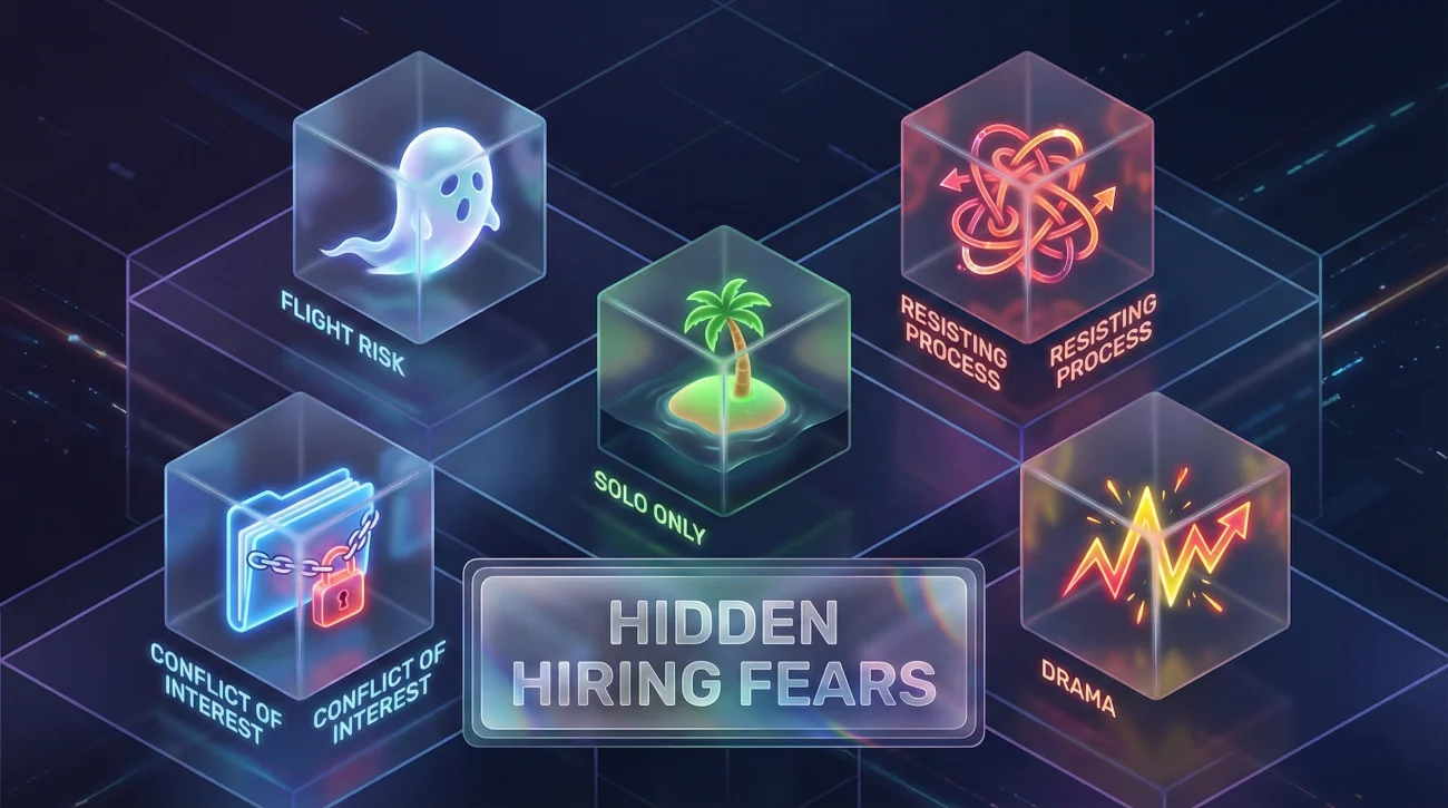 Hiring Team Fears Freelance 3d Glass Icons