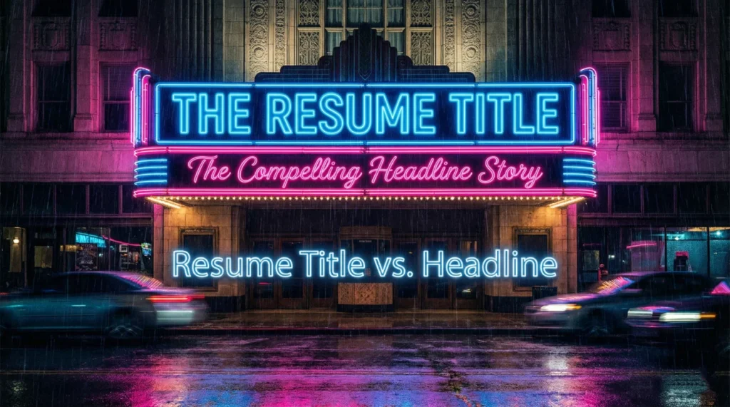 Resume Headline Vs Resume Title