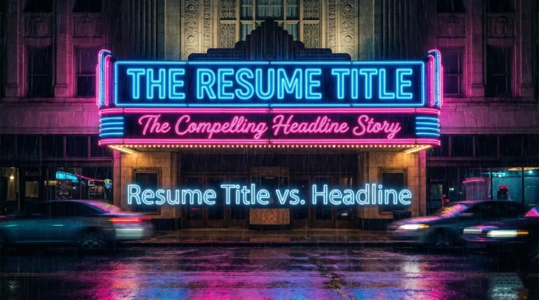 Resume Headline vs Resume Title: What Each One Does and When You Need Both