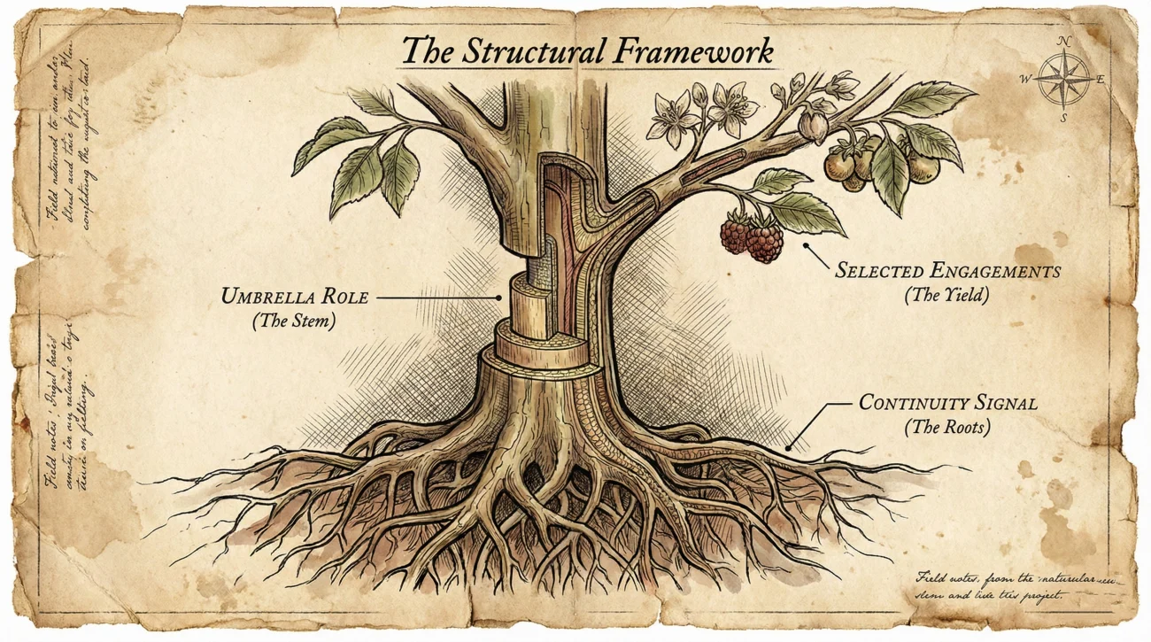 Umbrella Role Framework Botanical Diagram